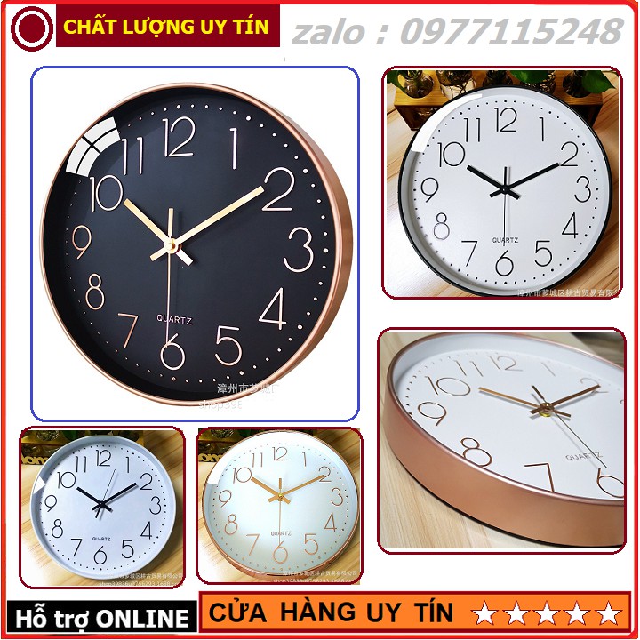 Đồng Hồ Treo Tường Kim Trôi Sang Trọng 30cm