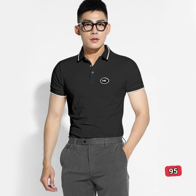 Áo thun nam cao cấp murad_fashion, áo polo màu đen tay ngắn có cổ thêu logo đẹp 2021 atn95 | BigBuy360 - bigbuy360.vn