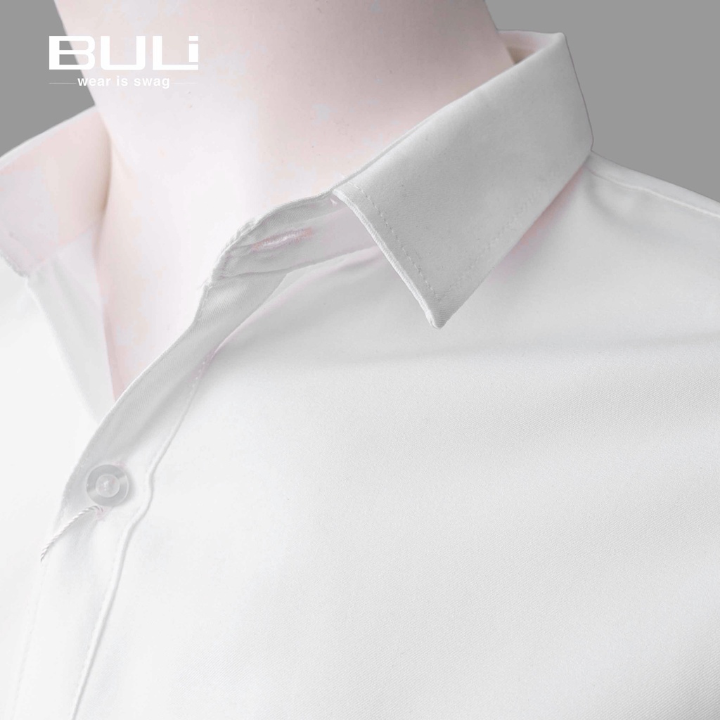 Áo sơ mi nam, sơ mi cổ bẻ Hàn Quốc dài tay vải siêu chất, co dãn, không bai dão, thấm hút mồ hôi SM TRƠN | BigBuy360 - bigbuy360.vn