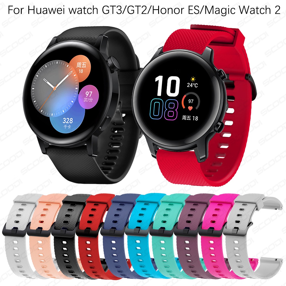 Dây silicon thay thế dành cho đồng hồ Huawei watch GT 3 42mm / GT2 / Honor watch ES / Magic Watch 2