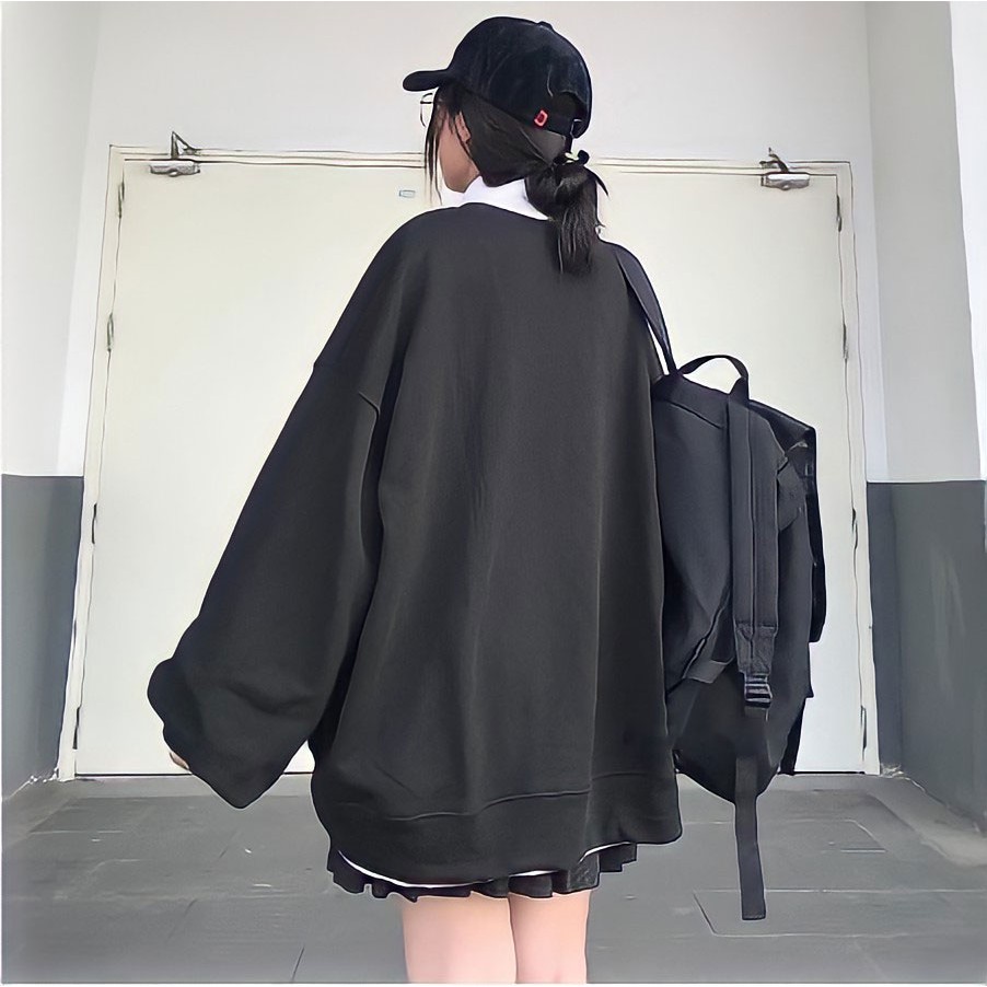 Áo sweater nữ form rộng tay bồng SGIRL áo nỉ nữ cute Ulzzang Hàn Quốc_VIETSTAR | WebRaoVat - webraovat.net.vn