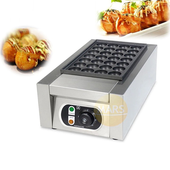 Máy làm bánh bạch tuộc takoyaki công nghiệp 28 lỗ