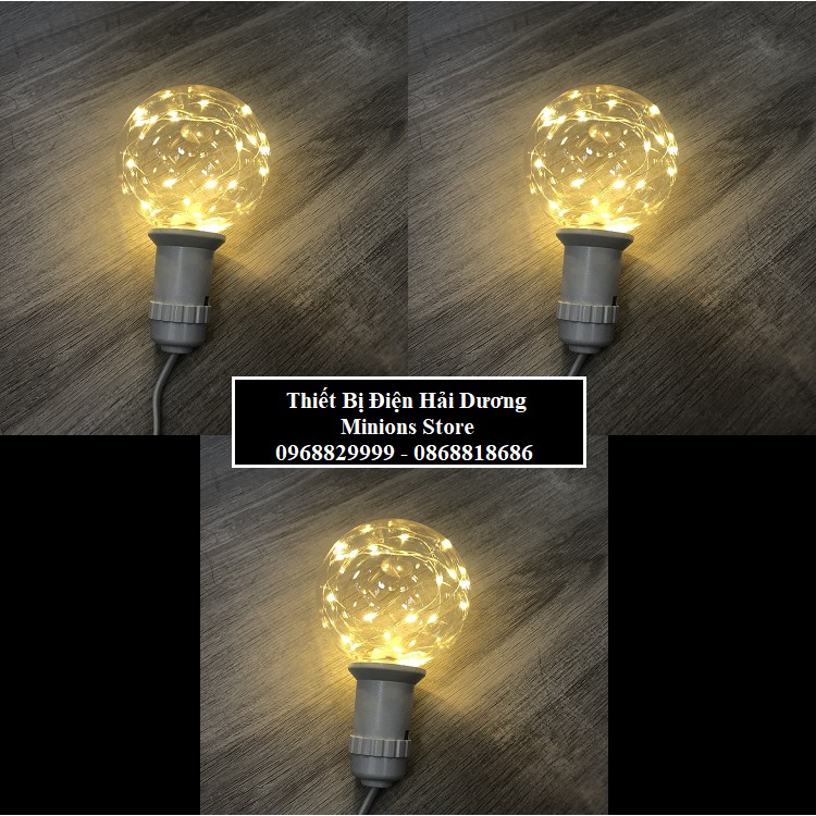 Combo 3 bóng đèn LED đom đóm TN912 -  ánh sáng Led đẹp mắt trang trí không gian decor - Nhiều màu lựa chọn - BH 1 năm