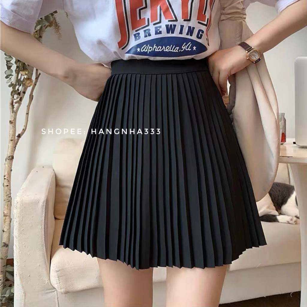 LOẠI 1 || CHÂN VÁY XẾP LY NGẮN BASIC DỄ PHỐI ĐỒ ULZZANG