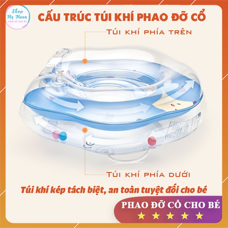 Phao Bơi Đỡ Cổ Cho Bé Tập Bơi Từ 0-3 Tuổi