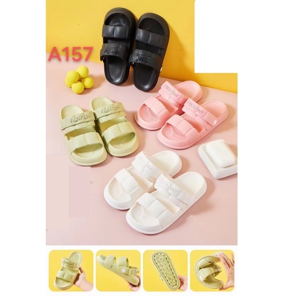 DÉP SANDAL ĐẾ BÁNH MỲ ĐÚC KHỐI CAO 2CM HỌC SINH