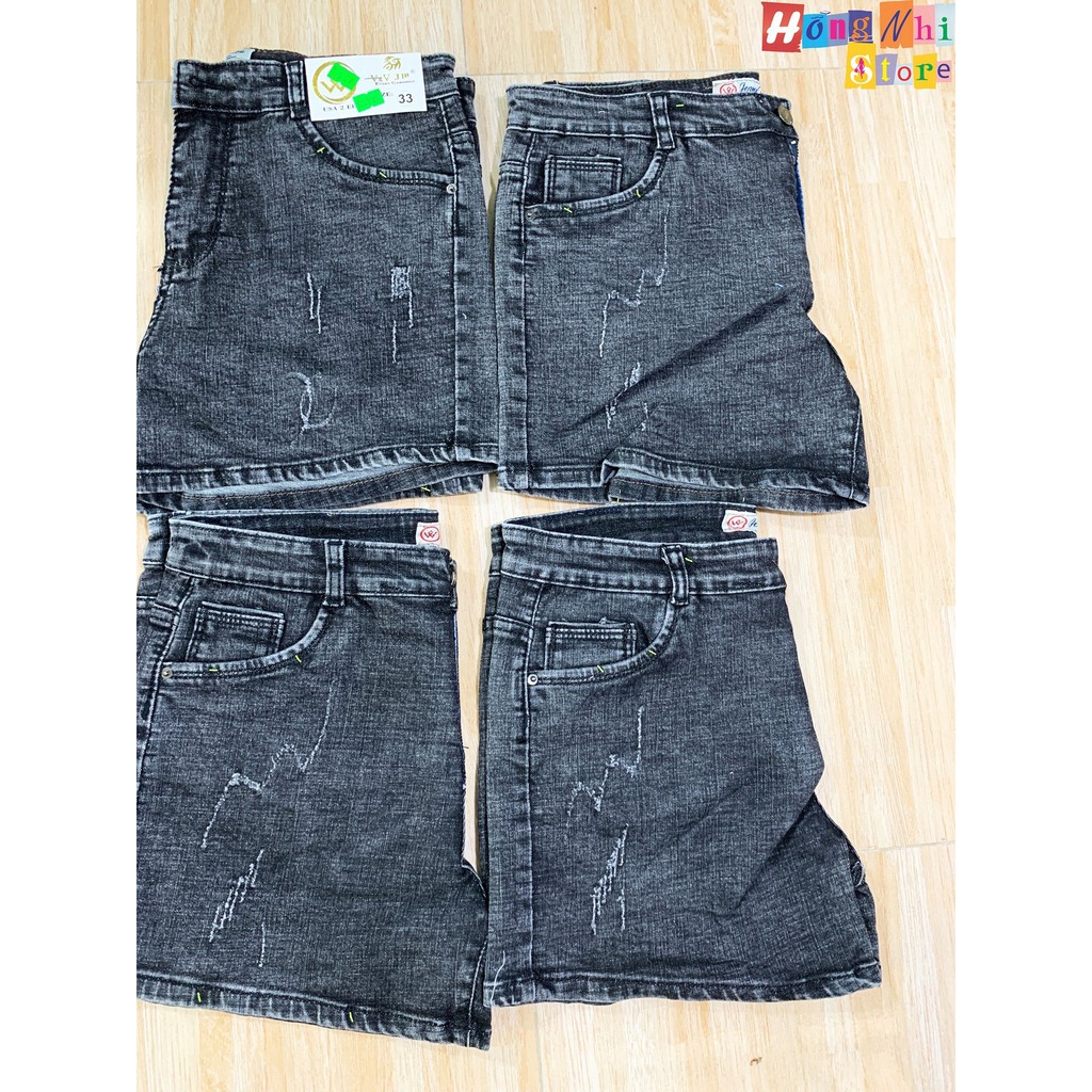 QUẦN SHORT JEAN ĐÙI CO GIÃN CAO CẤP DÁNG RỘNG SIZE ĐẠI 60KG