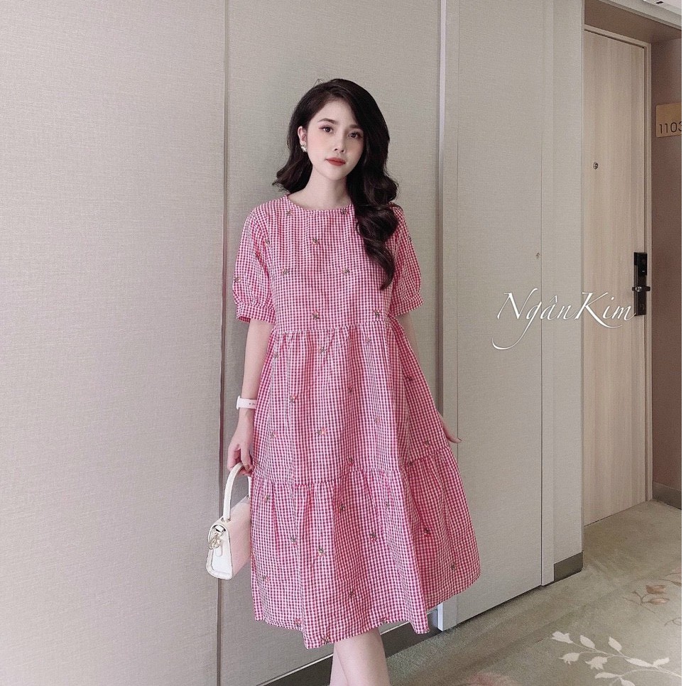 Váy bầu kẻ sọc💗thiết kế sang chảnh mặc đi làm đi chơi đều được