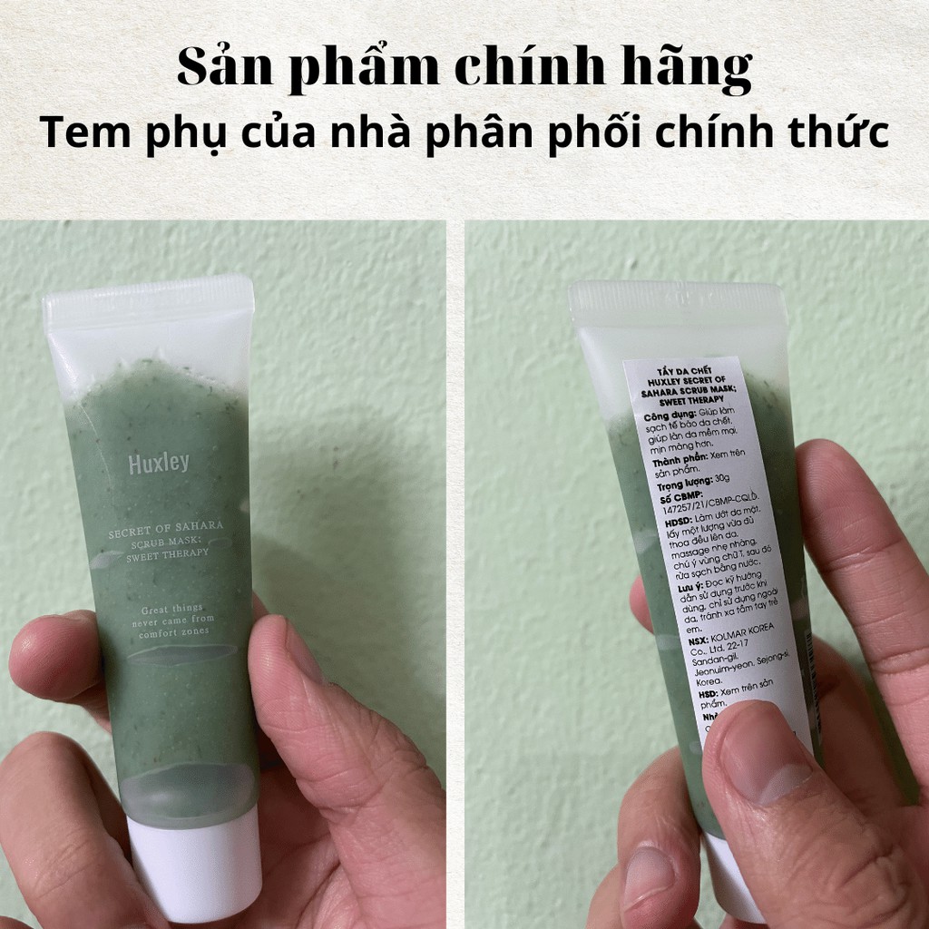 Tẩy tế bào chết Huxley Scrub Mask Sweet Therapy 30g