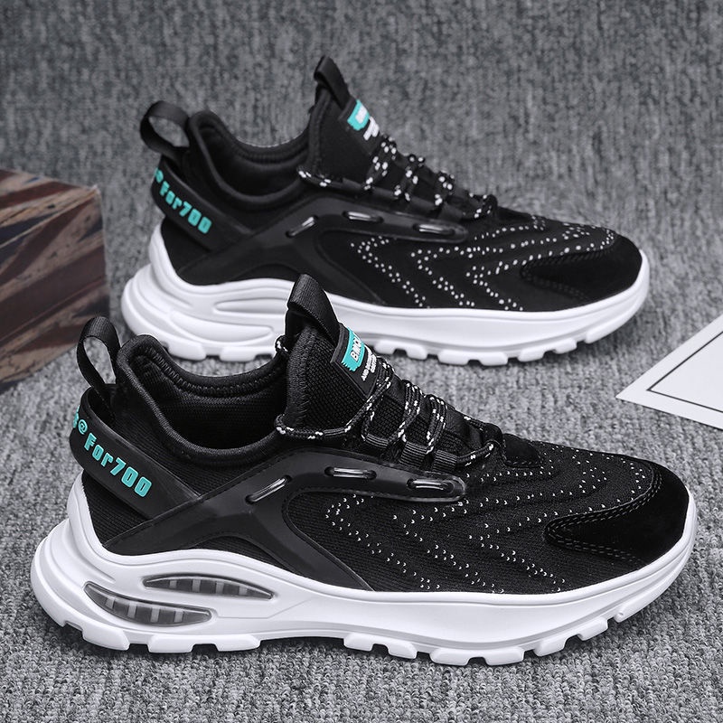 Giày Thể Thao Nam GEMI - Giày Sneaker Màu Đen - Xanh - Trắng , Đế Giày Chống Mài Mòn - G5055
