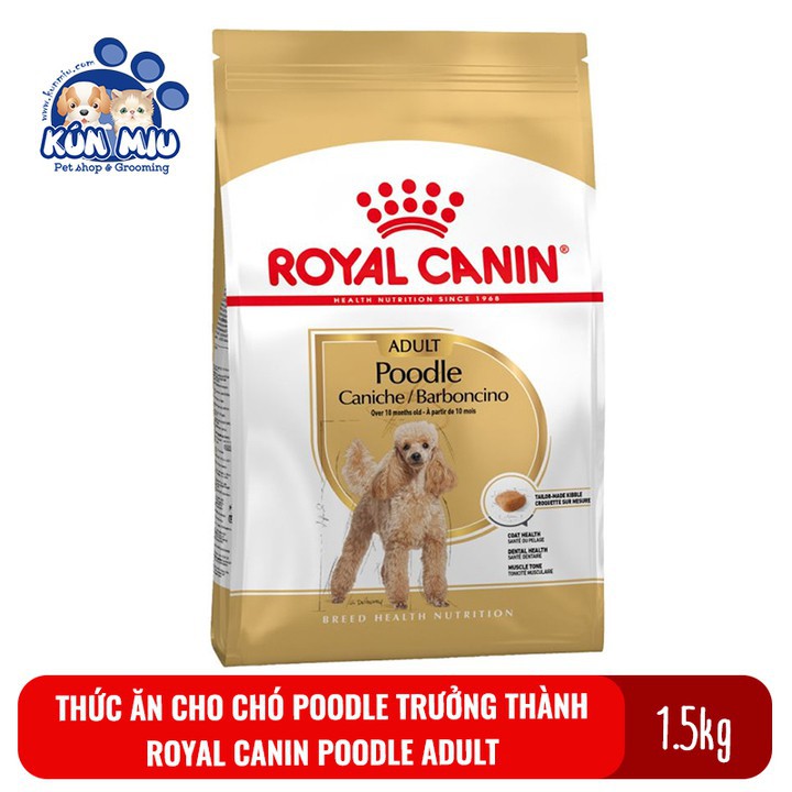 Thức ăn cho chó Poodle trưởng thành Royal canin Poodle adult 1.5kg