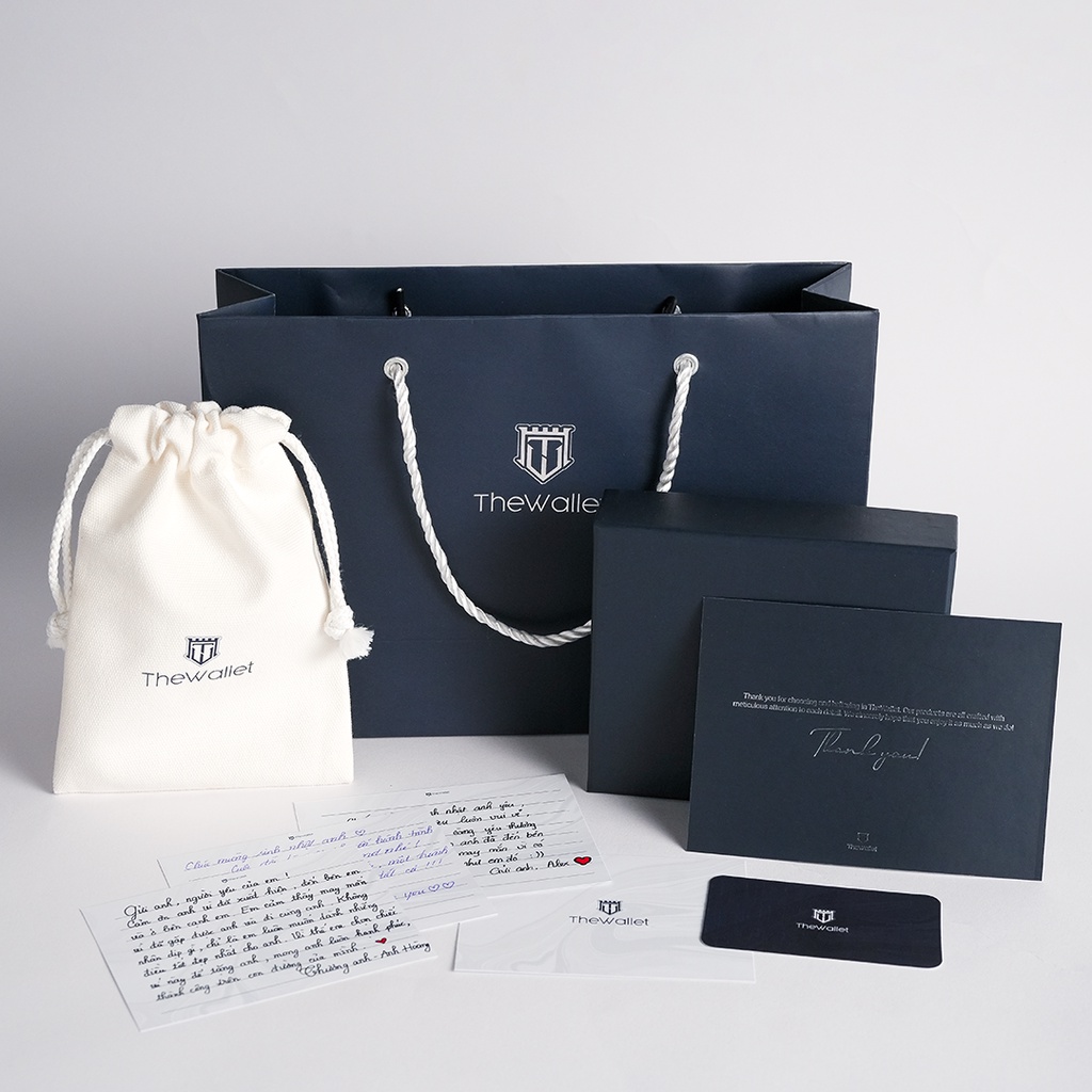 Túi vải Canvas đựng ví cao cấp chính hãngTHEWALLET