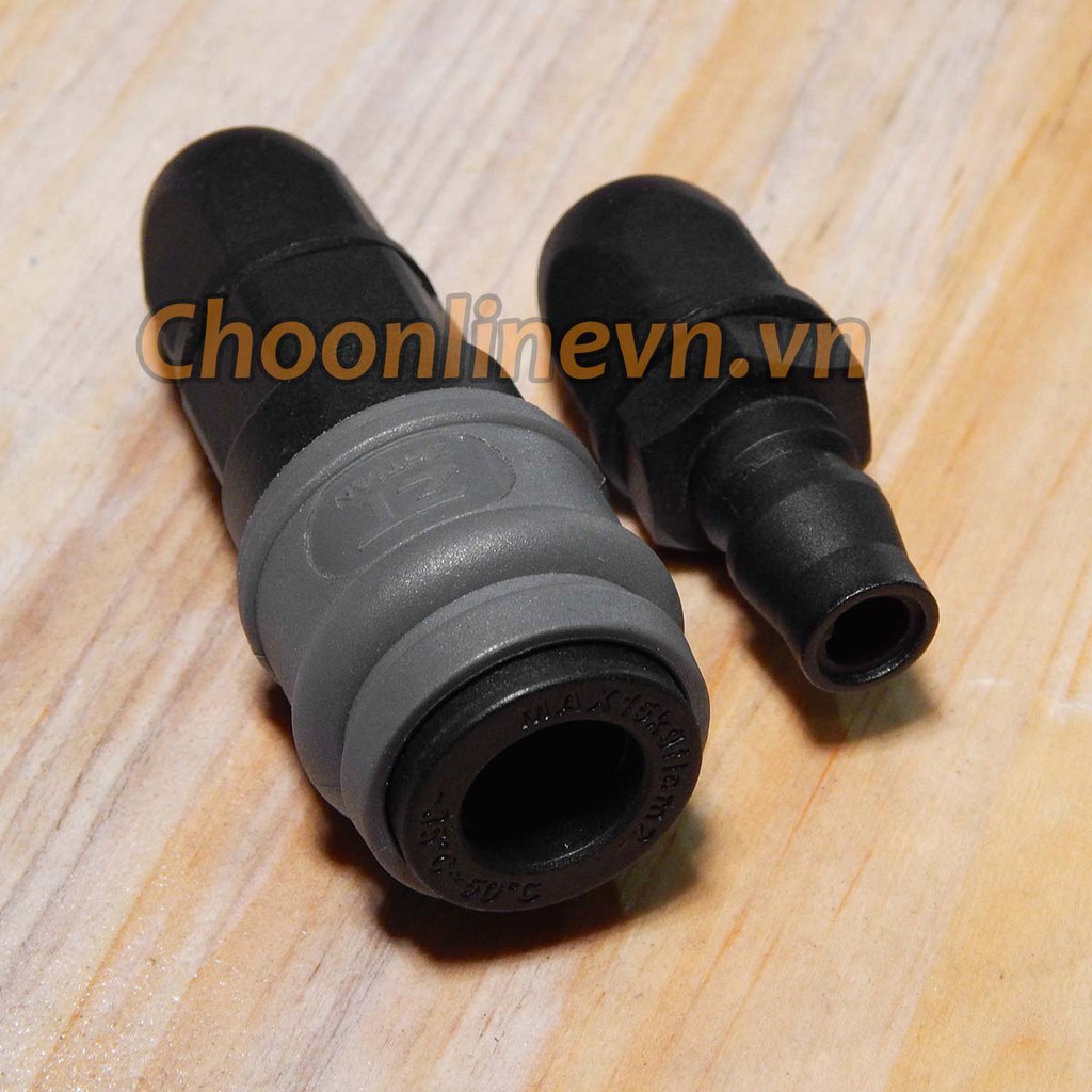 Bộ khớp nối nhanh khí nén bằng nhựa ống 10mm, 12mm