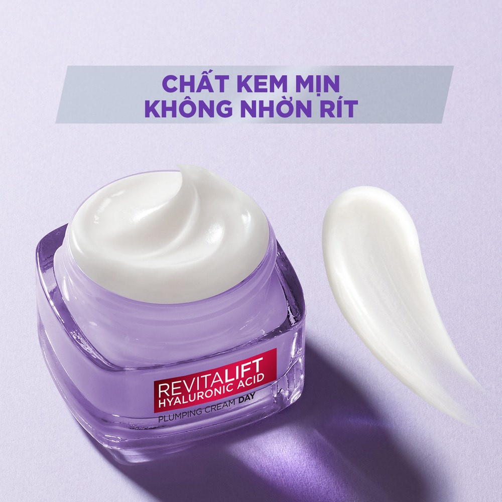 Kem Dưỡng Ban Ngày L'Oreal Paris Revitalift Hyaluronic Acid Plumping Cream Day Cấp Ẩm 50ml