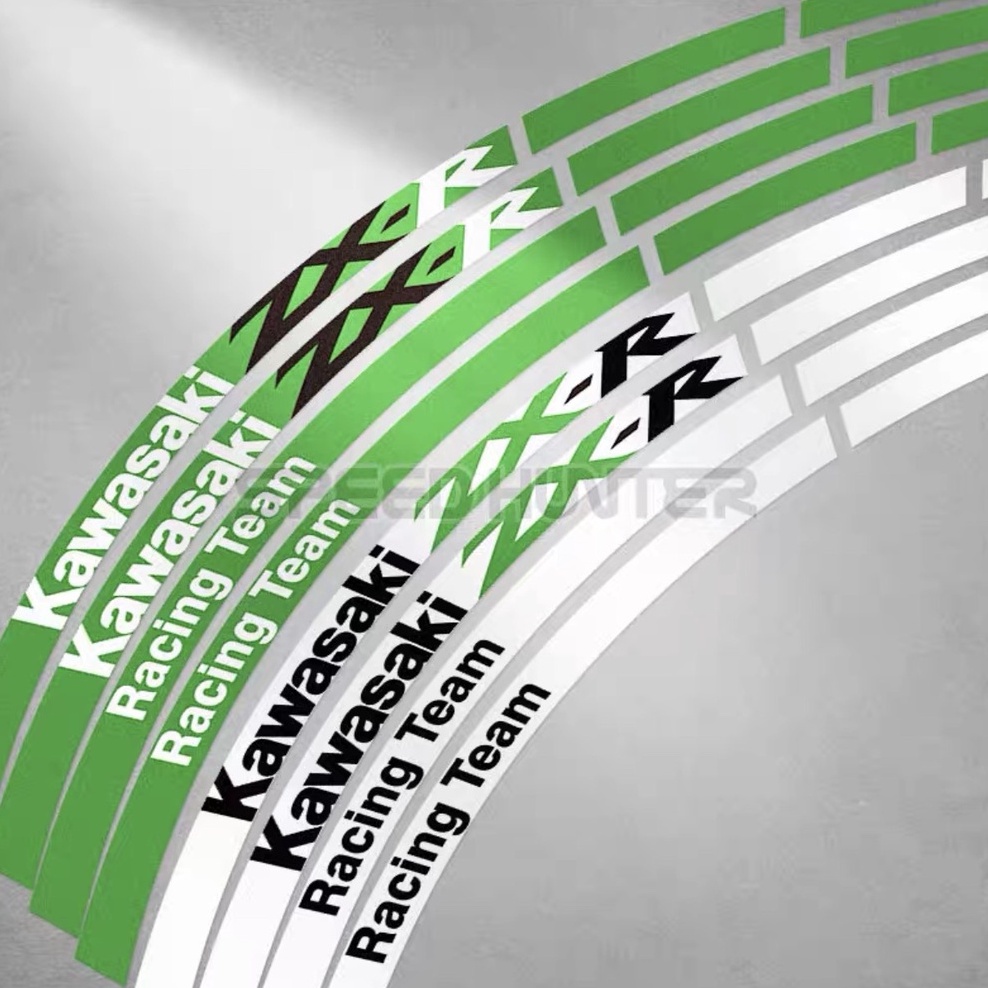 [ 1 Bộ 1 Xe 2 bánh ] Bộ tem decal sticker dán vành bánh mâm phản quang 3M dán mọi loại xe