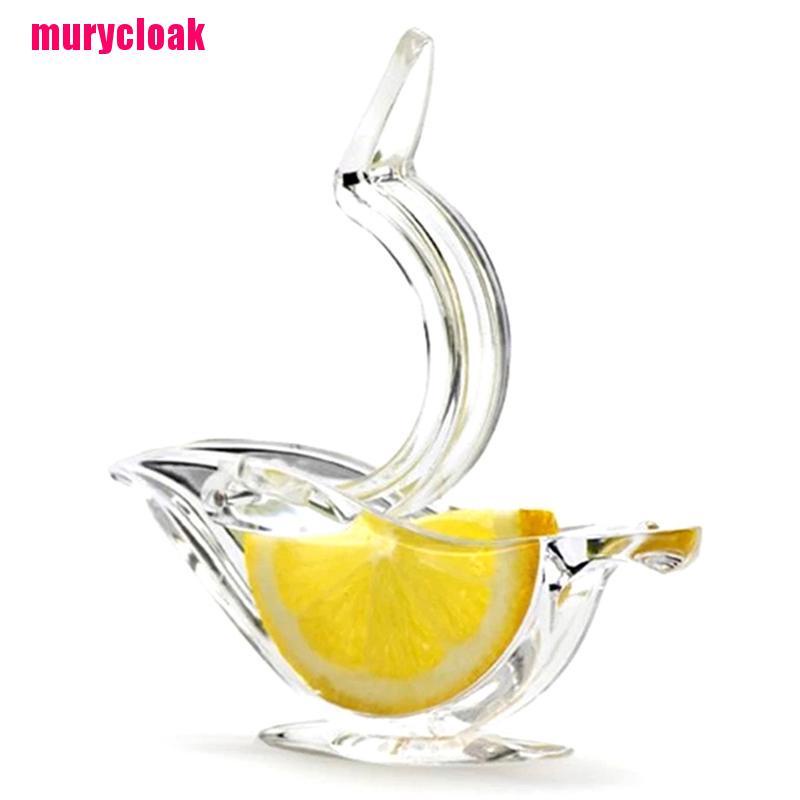 【mur】Acrylic Lemon Clip Transparent Fruit Juicer Home Kitchen Bar Gadget Boat Shape