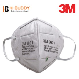 Combo 3 Cái Khẩu Trang Lọc Bụi Bảo Vệ Hô Hấp 3M 9001 Màu Trắng
