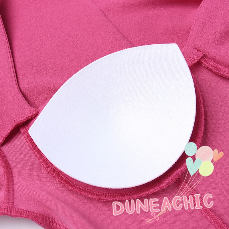 DUNEA Đầm tay dài màu trơn ôm dáng thời trang cho nữ