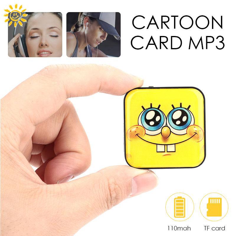 Bán  Máy nghe nhạc MP3 mini hình nhân vật SpongeBob dễ thương kèm cáp sạc tiện dụng Siêu rẻ