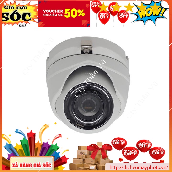 Camera quan sát TVI Hik 5MP – DOME  vỏ nhựa, mã DS-2CE56H0T-ITM(F)