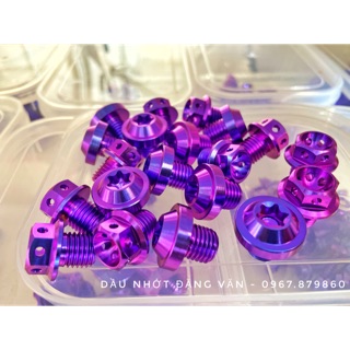 Ốc Titan GR5 chân kiếng chiếu hậu đầu Probolt gắn các loại xe