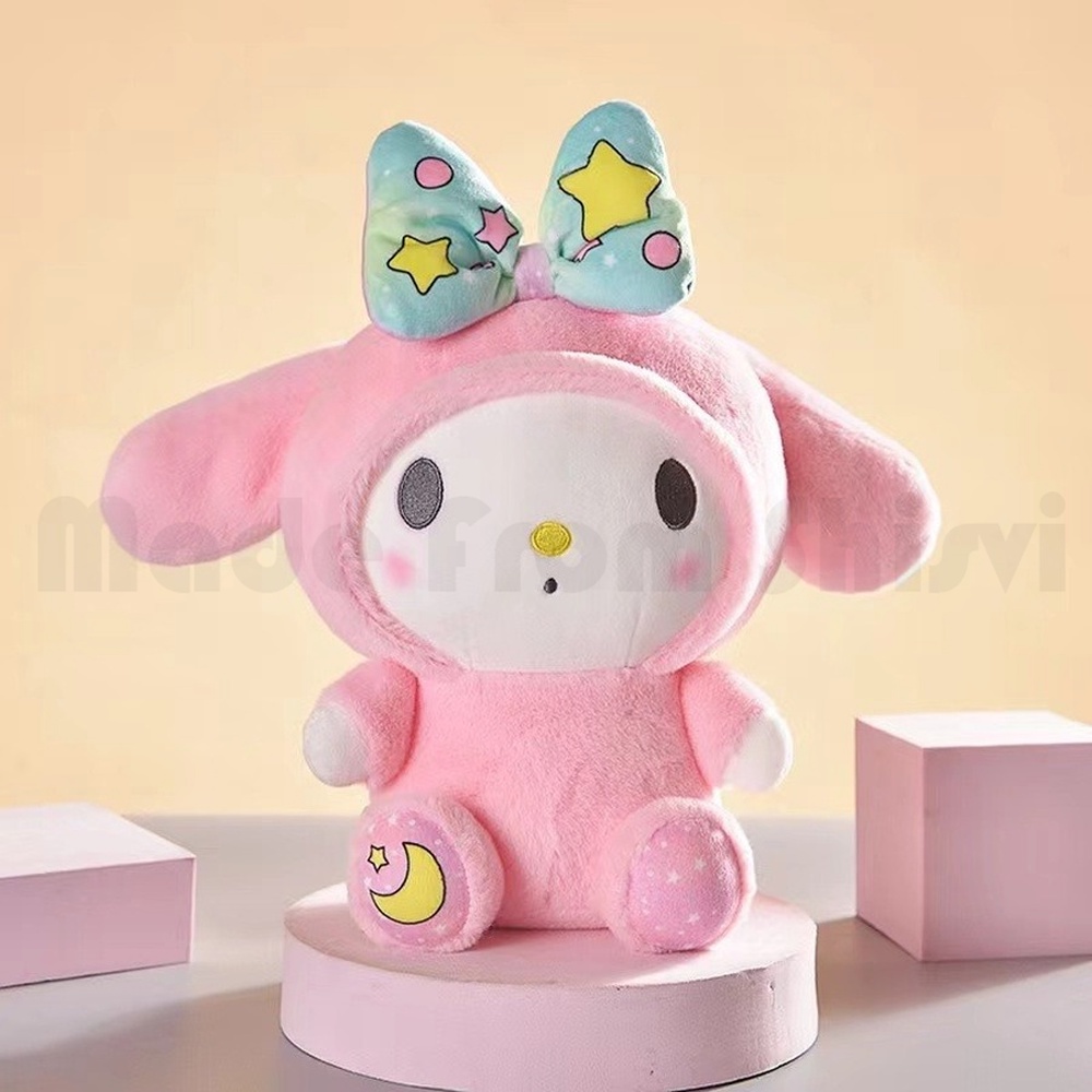 SANRIO Thú Nhồi Bông Hình Cinnamoroll Kuromi Hello Kitty 25cm Dễ Thương
