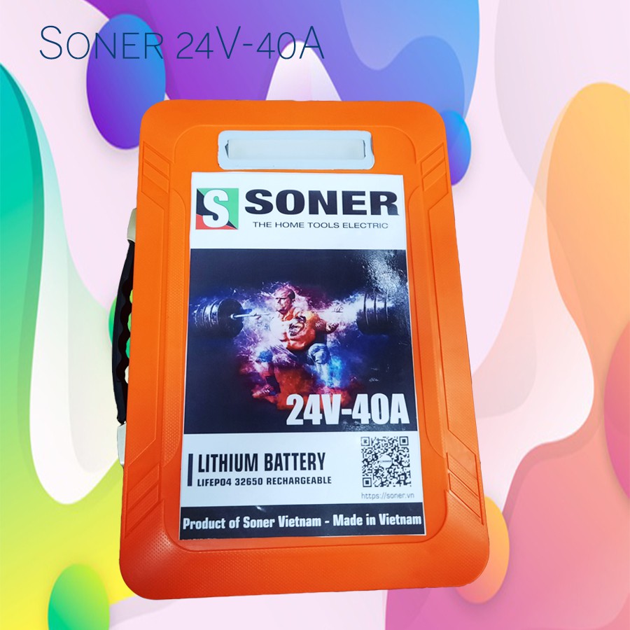 Pin lithium Soner 24V-40A