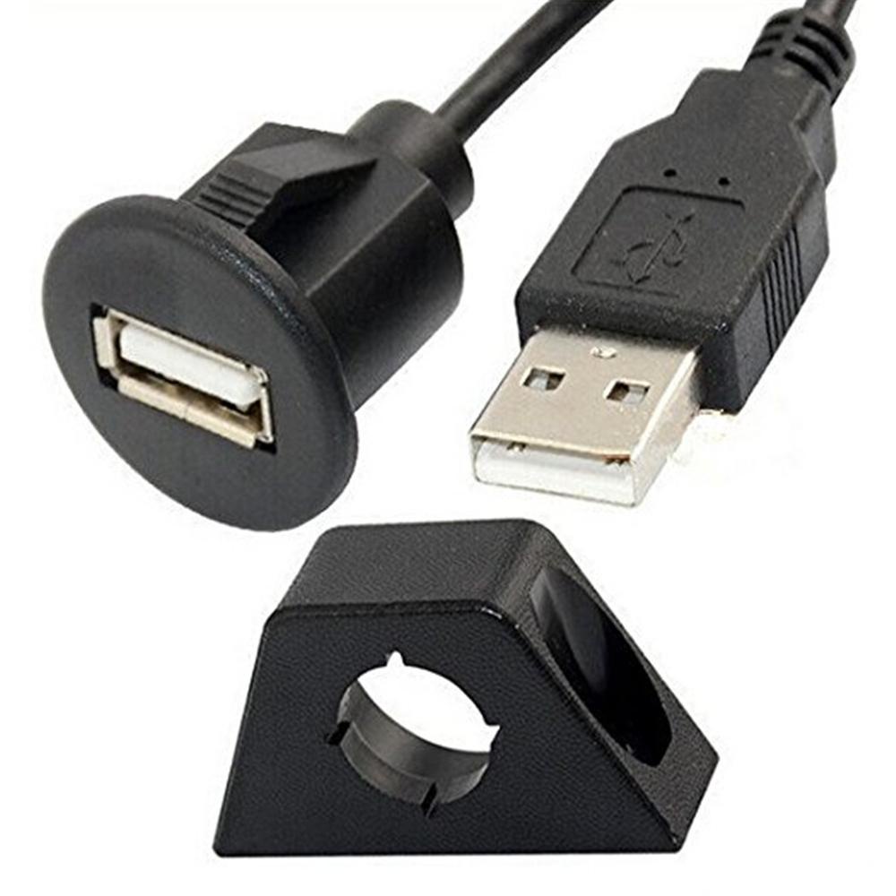 Dây Cáp Nối Dài AUX Cổng USB 2.0 Đơn 1m / 2m Cho Xe Hơi / Xe Tải / Tàu Thuyền