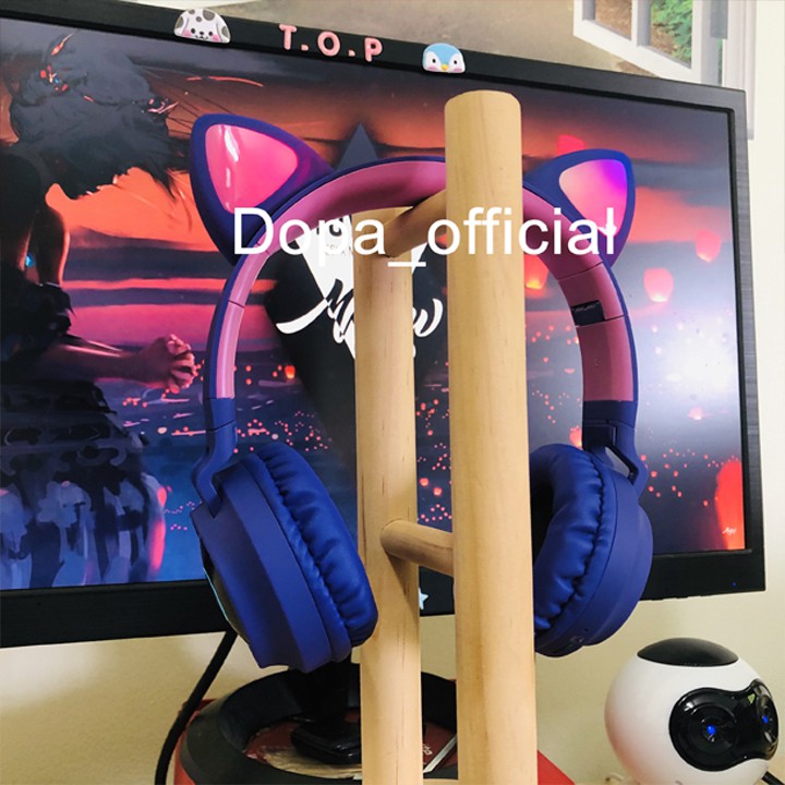 Tai nghe mèo bluetooth Goden House cao cấp, headphone tai mèo đáng yêu có mic chống ồn hiệu quả bảo hành 12 tháng. | BigBuy360 - bigbuy360.vn