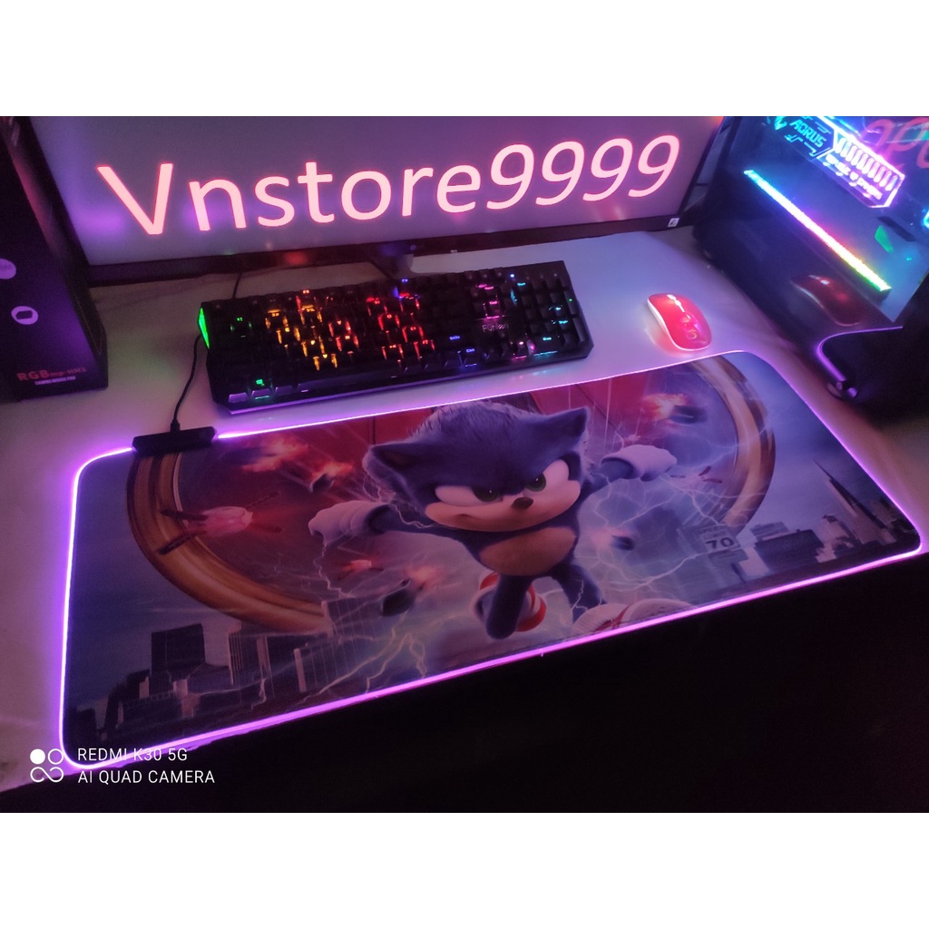 Lót chuột led rgb pad chuột 90x40 80x30 cỡ lớn siêu bền đẹp chống nước full box