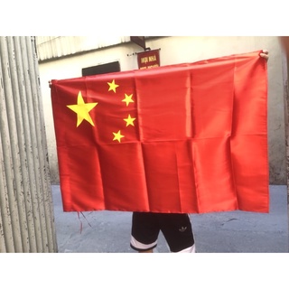 Cờ Trung Quốc vải sa tanh 80x120cm