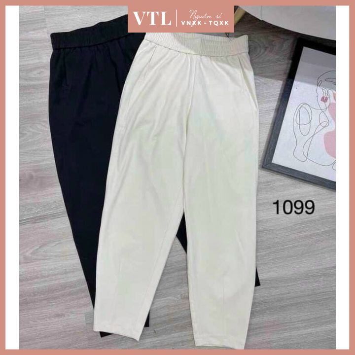 Quần baggy chất mềm cạp chun
