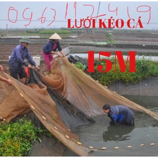 Lưới kéo cá bằng chã cao 2m dài 15m giá rẻ