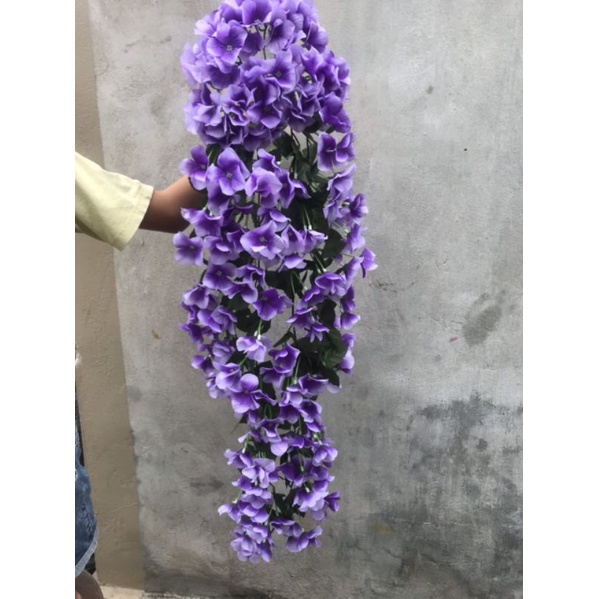 Rủ Hoa Tú Cầu _ hoa treo tường trang trí