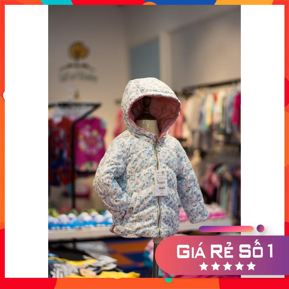 [MẶC ĐƯỢC 2 MẶT] ÁO PHAO BÉ GÁI SIZE 9/12 month - 3/4 years. Trần bông, nhẹ, ấm