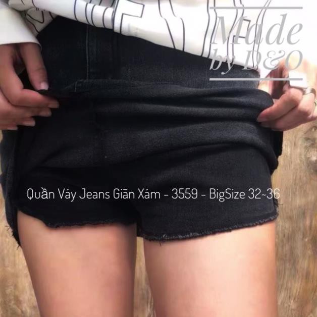 12.12 Xả - Chân Váy Cạp Cao Qua Rốn Có Quần Trong - Quần Váy Jeans Size Đại Y88 ' 2021 . ᴬ | BigBuy360 - bigbuy360.vn