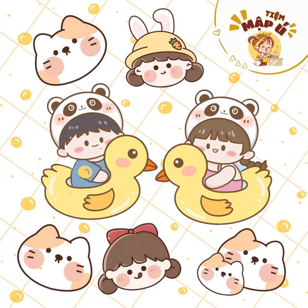 42 Hình Sticker Vịt Vàng - MS07