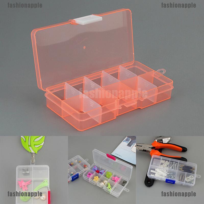 Hộp Nhựa Đựng Trang Sức 10 Ngăn Tiện Lợi