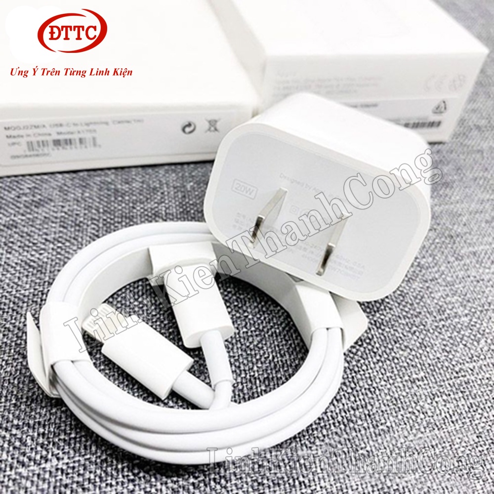 Bộ Sạc Nhanh PD 20W (Củ PF 20W + Cáp Type-C to Ligtning)