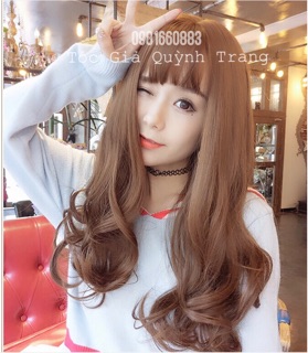 Tóc giả trùm cả đầu 45cm