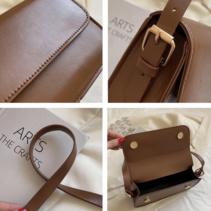 Túi xách IELGY đeo chéo hình vuông nhỏ kiểu dáng đơn giản thach lịch