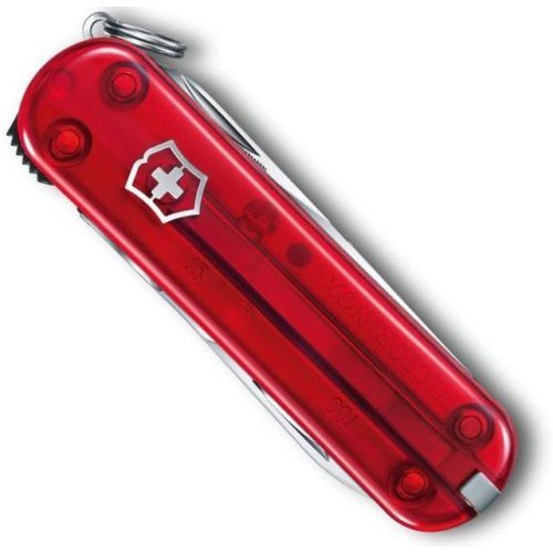 Phụ kiện Victorinox - Nail Clipper 580 Ruby Red Trans (Bấm móng tay kèm Kéo - Vỏ Đỏ trong)