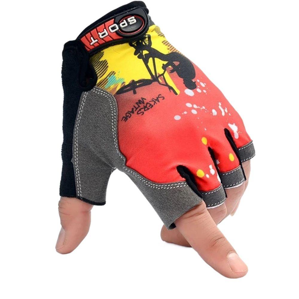 MXGOODS Găng Tay Thể Thao Nửa Ngón Chống Trượt Tiện Dụng