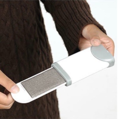 Dụng cụ chổi quét bụi làm sạch lông quần áo thông minh bằng nhựa vệ sinh quần áo có nắp tiện lợi màu xám