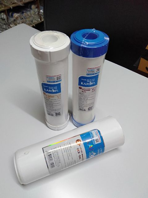 Bộ lõi lọc 123 karofi dành cho máy lọc nước RO ( các loại máy lọc RO đều dùng được trừ máy housing) | BigBuy360 - bigbuy360.vn