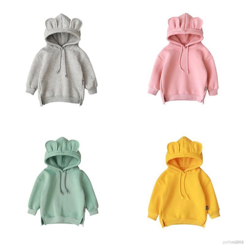 ruiaike  Spring/Autumn Boy Girl Casual Sweatshirt Long Sleeve Cute Ear Design Hoodie Pullover Outwear