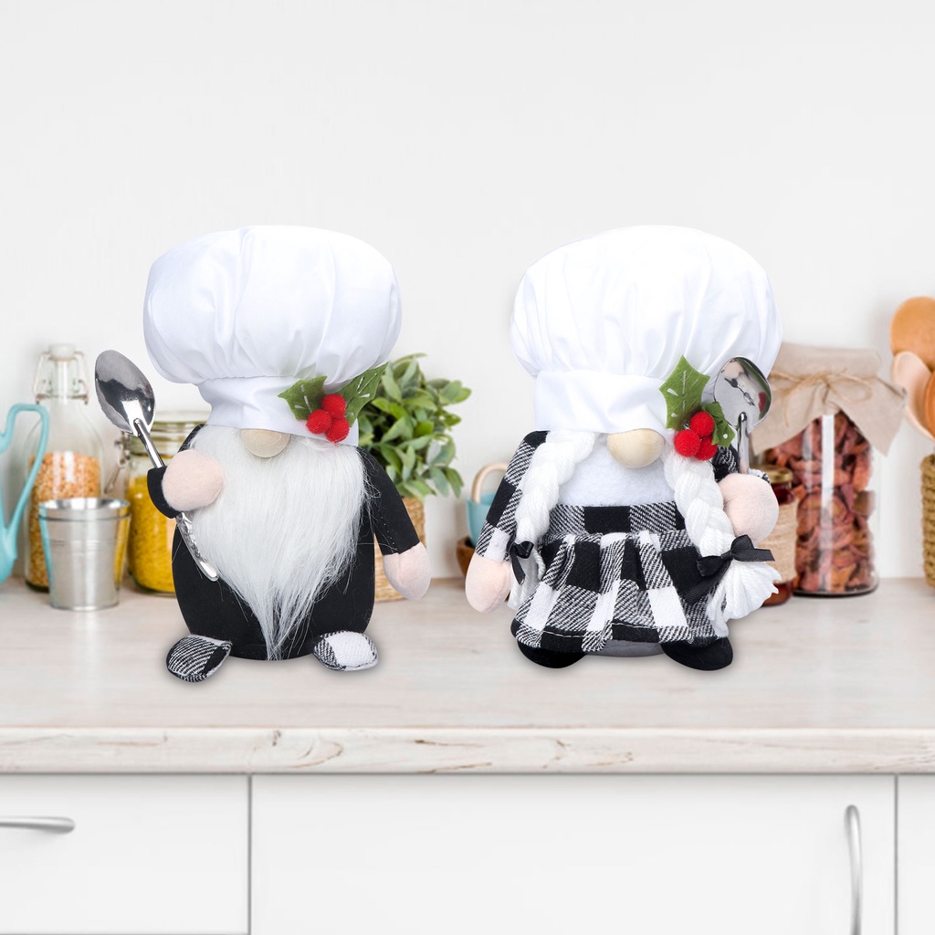 [flfineVN]Kitchen Chef Gnomes Decorations Set Couples Gifts Farmhouse Home Decor