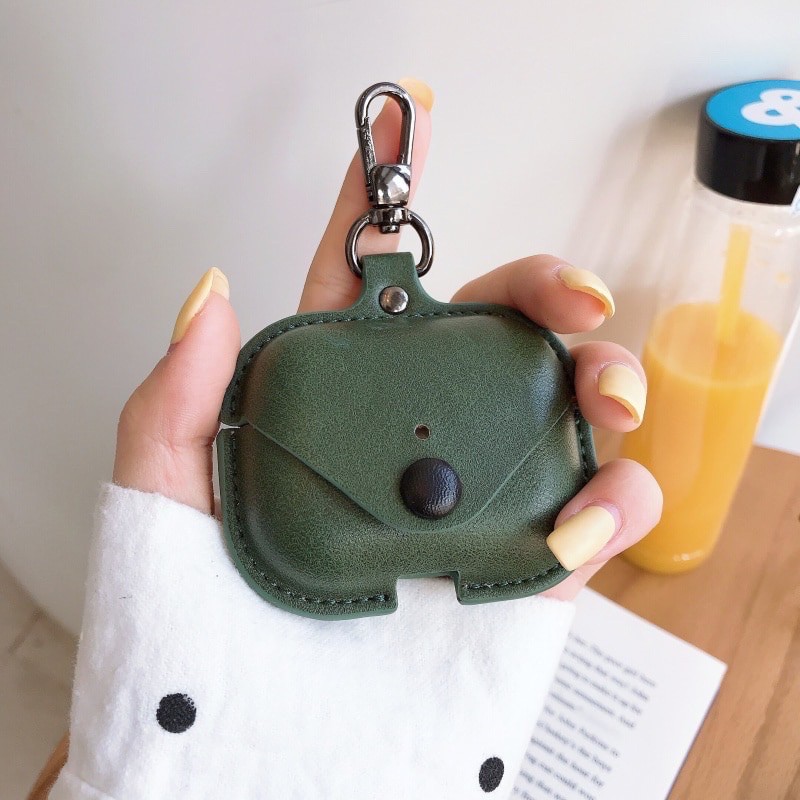 🌟 🌟Bao da bọc ốp tai nghe Airpod 1, 2, i11, i12, 3 Pro 2022 cài khuy bấm đẹp sang trọng  Nhiều Màu Tặng Kèm Móc Treo