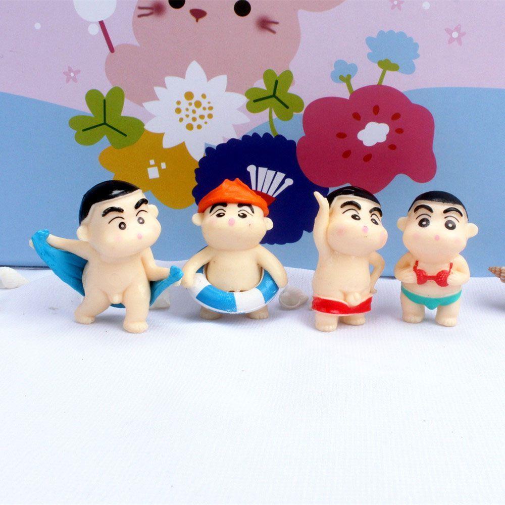 Mmluck Mô Hình Nhân Vật Shin Cậu Bé Bút Chì Shin-Chan Hoạt Hình Trang Trí Thủ Công DIY