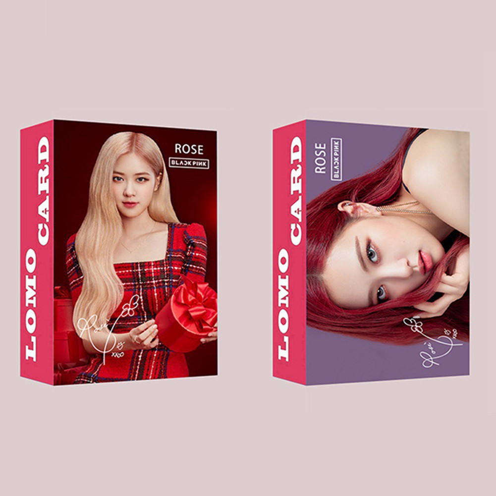 Hộp thẻ ảnh Lomo card Blackpink thành viên JENNIE JISOO LISA ROSE